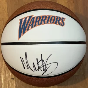 Matt Barnes Signed Autographed Golden State Warriors Logo Basketball PSA/DNA
