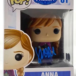 Kristen Bell Signed Funko Pop Frozen Anna #81 Disney Autograph Beckett COA