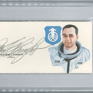 WILLIAM KNIGHT SIGNED CUT SIGNATURE PSA DNA 85084716 (D) X-15A-2 PILOT

