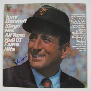 Tony Bennett Sings All Time Fame Hits Signed Autograph Record Album JSA Vinyl
