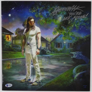 Andrew WK Beckett Signed Autograph Record Album You're Not Alone
