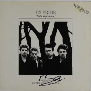 U2 Bono JSA Signed Autograph Record Vinyl Album Pride In The Name of Love
