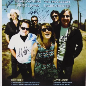 Jackson Browne Sara Watlkins JSA COA Tour Concert Poster Signed Autograph
