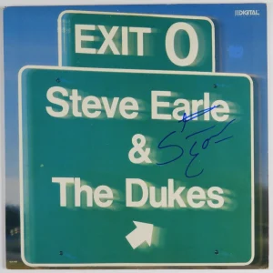 Steve Earle & The Dukes JSA Signed Autograph Album Vinyl Record Exist 0
