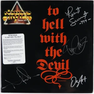Stryper Fully Signed Autograph JSA Record Album Vinyl
