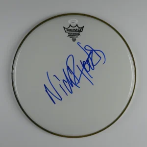 Nick Rhodes Duran Duran Autograph Signed Drum Head JSA COA 12"