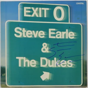 Steve Earle & The Dukes JSA Signed Autograph Album Vinyl Record Exist 0
