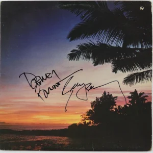 America Dewey Bunnell Gerry Beckley Signed Autograph Album JSA Record Vinyl
