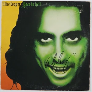 Alice Cooper JSA Signed Autograph Album Record LP Goes To Hell