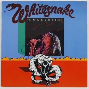 Whitesnake David Coverdale Signed LP Autograph JSA Album Record Snakebite
