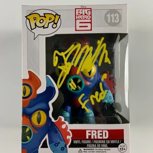 Big Hero 6 Fred T.J. Miller JSA COA Signed Autograph Funko Pop 113
