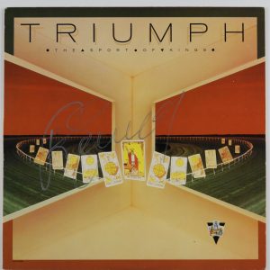 Triumph JSA Signed Autograph Album Record Rik Emmett The Sports of Kings
