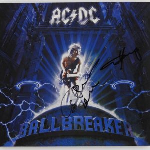 AC/DC JSA Signed Autograph CD Booklet Angus Young Cliff Williams Ballbreaker
