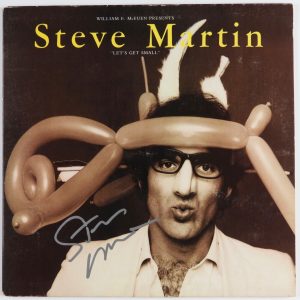Steve Martin JSA Autograph Signed Album Record Vinyl Let's Get Small