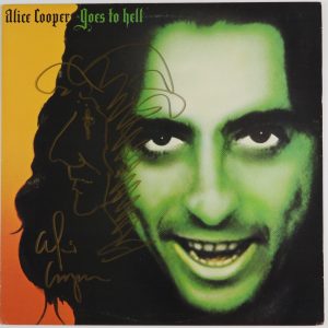 Alice Cooper Sketch Signed JSA Autograph Album Record Vinyl Goes To Hell
