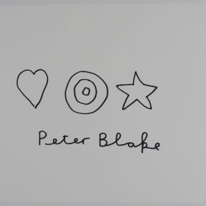 Peter Blake Signed JSA Autograph Sketch Beatles Cover Artist Sgt. Pepper's