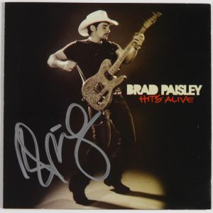 Brad Paisley JSA COA signed autograph CD Booklet Hits Alive