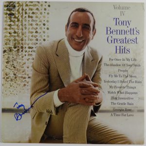 Tony Bennett Greatest Hits IV Signed Autograph Record Album JSA Vinyl
