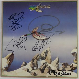 YES JSA Signed Autograph Album Record Vinyl Jon Anderson Steve Howe Shows
