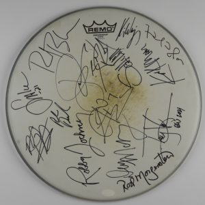 Skid Row Winger Great White JSA Autograph Signed Drum Head COA 14"
