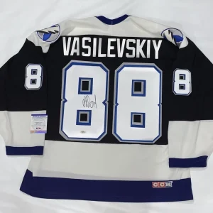 ANDREI VASILEVSKIY SIGNED VINTAGE CCM TAMPA BAY LIGHTNING JERSEY PSA COA