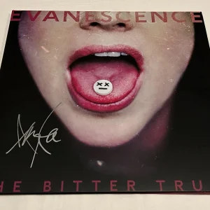 AMY LEE SIGNED EVANESCENCE THE BITTER TRUTH VINYL RECORD JSA
