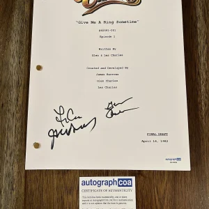 ‘Cheers’ TV Show Signed Autograph Full Pilot Script James Burrows Charles ACOA

