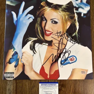 ‘Blink-182’ Signed ‘Enemy Of The State’ Vinyl Album Barker & Hoppus PSA COA
