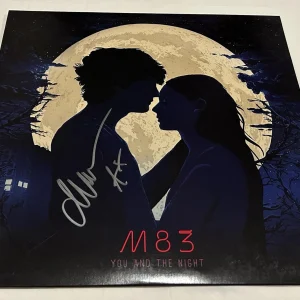 ANTHONY GONZALEZ SIGNED M83 YOU AND THE NIGHT VINYL RECORD JSA
