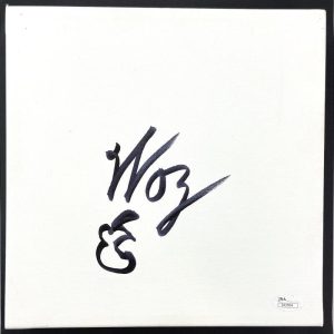 Steve Wozniak Woz Signed Autograph 12x12 Canvas w/ Original Art Apple Sketch JSA
