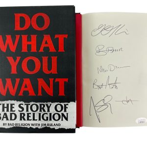 Bad Religion Full Band x6 Signed Autograph Do What You Want Book w/ JSA COA
