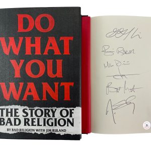 Bad Religion Full Band x6 Signed Autograph Do What You Want Book w/ Beckett COA
