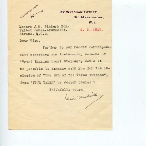 Lewis Melville British Author William Thackeray Biographer Signed Autograph TSL