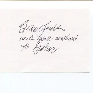 Sam Fink Famous Historical Calligrapher Illustrator Artist Signed Autograph
