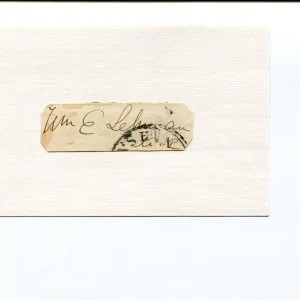 William Eckart Lehman Pennsylvania US Representative Congress Signed Autograph
