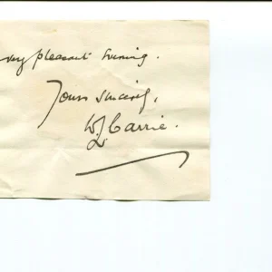 William Lowe Carrie Author The Historical School Geography Signed Autograph