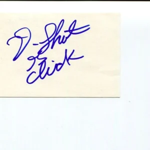 D-Shot Dannell Stevens The Shot Calla Singer Rapper Signed Autograph
