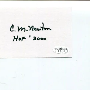 C. M. Newton Alabama Crimson Tide Vanderbilt Basketball HOF Signed Autograph JSA
