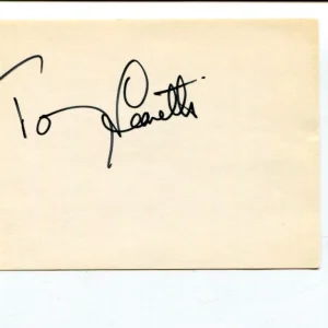 Tommy Leonetti My City of Sydney I Cried Singer Rare Signed Autograph
