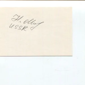 Artur Dmitriev Russian Olympic Gold Silver Pair Figure Skater Signed Autograph