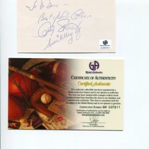 Susan Kelley Andrew Stroukoff 1976 Olympic Figure Skater Signed Autograph GA COA
