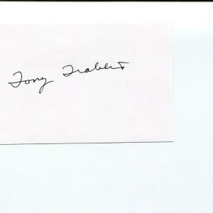 Tony Trabert Wimbledon French US Open Winner Tennis HOF Legend Signed Autograph
