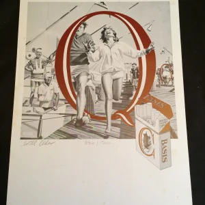 Will Elder Playboy Mad Magazine Cartoonist Illustrator Signed Autograph LE Print
