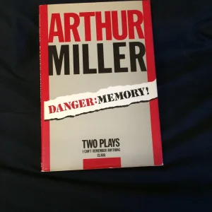 Arthur Miller Danger Memory Play Signed Autograph 1st Hardcover Edition Book