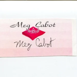 Meg Cabot The Princess Diaries Author Signed Autograph Bookplate
