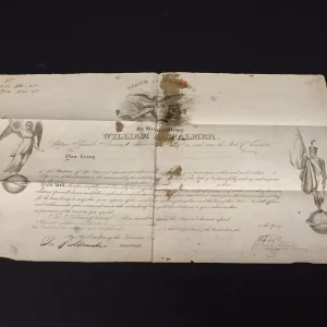 William A. Palmer Governor of Vermont US Senator Rare Signed Autograph Document
