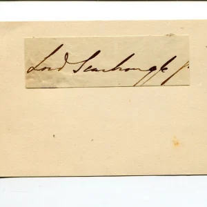 Unknown Earl of Scarbrough Lord British Peerage Rare Signed Autograph