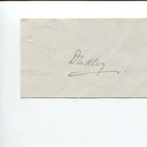 Unknown Earl of Dudley British United Kingdom Peerage Signed Autograph