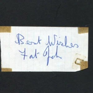Fat John Cox British Jazz Drummer Fat John Sextet Rare Signed Autograph