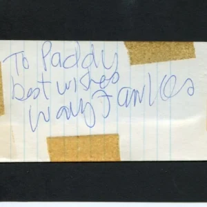 Wally Fawkes British Canadian Jazz Clarinetist Cartoonist Rare Signed Autograph
